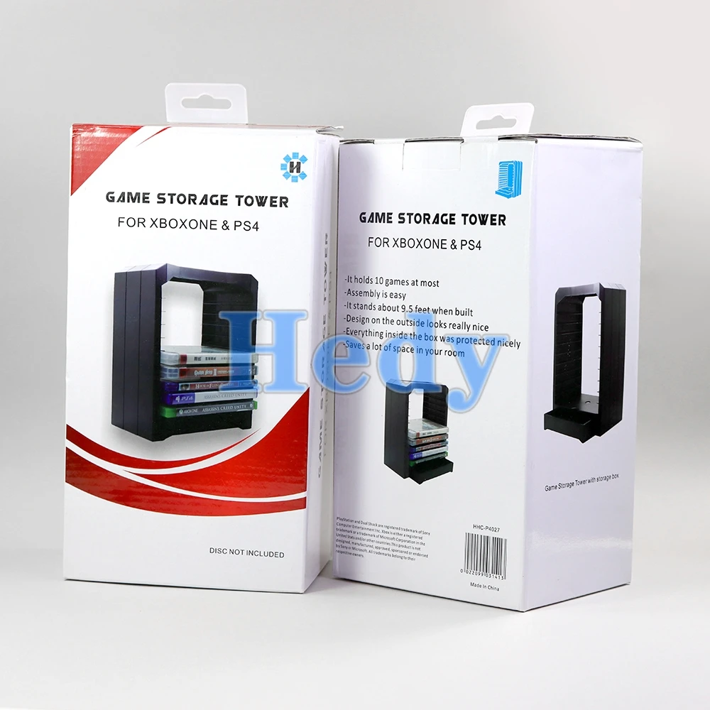 1PC Disc singe-layer Storage Box Holder Game Disk Tower Vertical Stand Can Store Game Discs For PS4 XboxOne Xbox One Stand