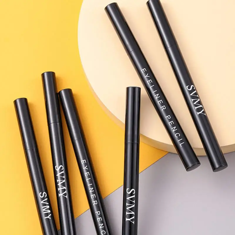 Penna eyeliner impermeabile naturale SVMY con formula ad asciugatura rapida e design resistente al sudore Strumento per il trucco degli occhi con pennino estremamente fine da 0,01 mm