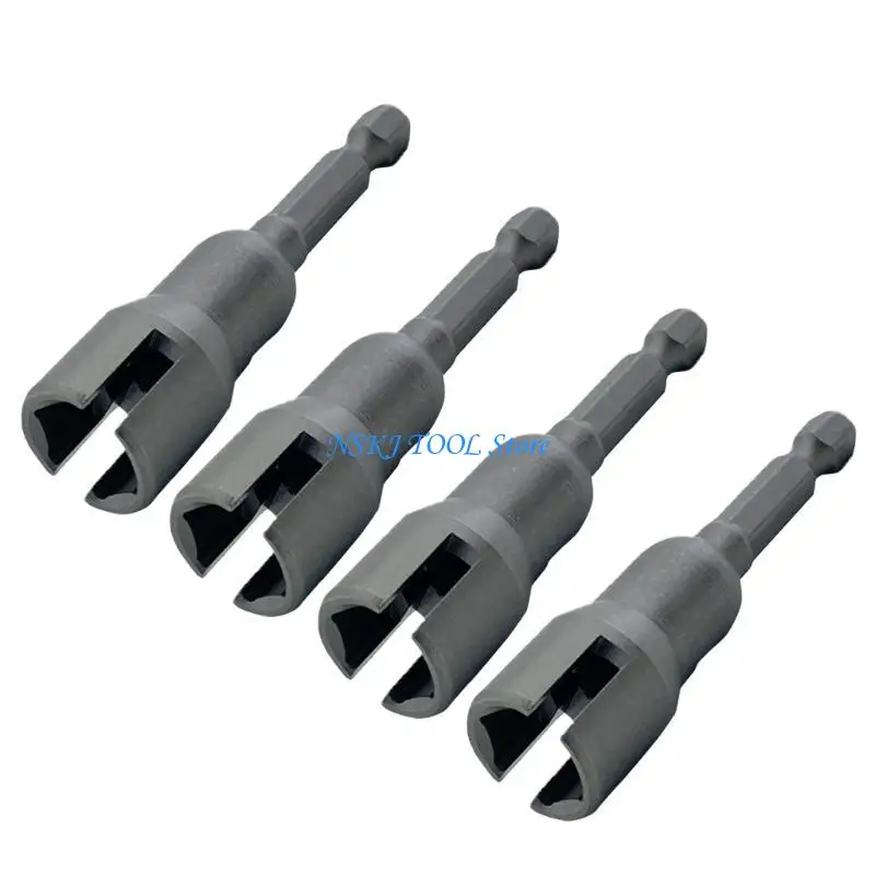 L8RC فراشة الترباس الشدات المقبس 1/4 "عرافة عرقوب PowerWing رأس المفك فتحة الجناح الجوز مثقاب الخشب للوحة الجوز مسامير #4