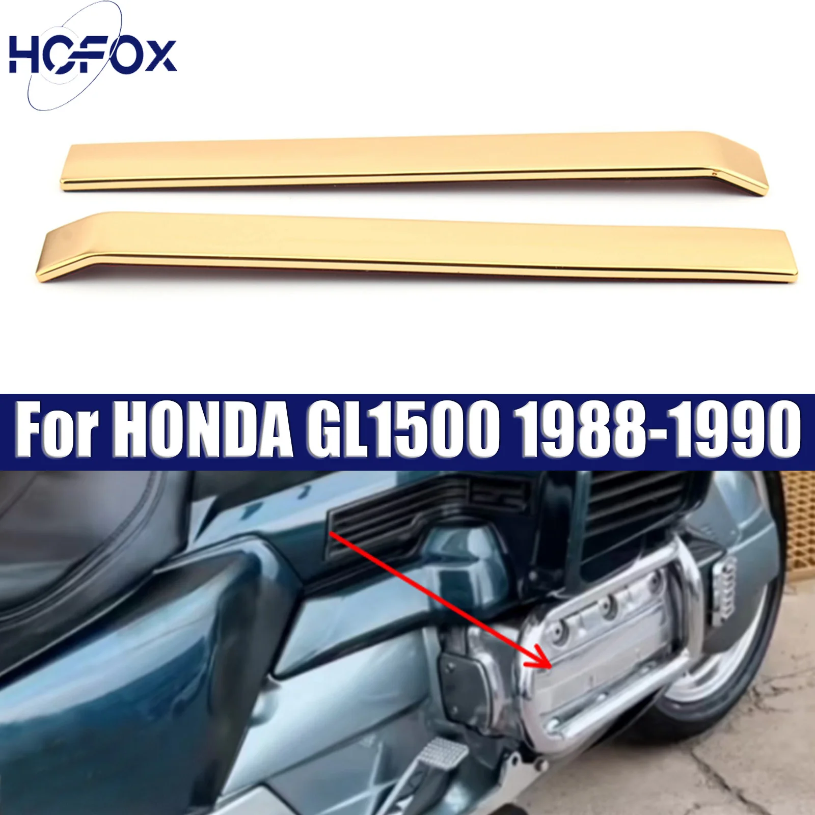 

Motorcycle Engine Decorate Cover Fairing Side Moulding Trim Decor For HONDA GL1500 1988-1990