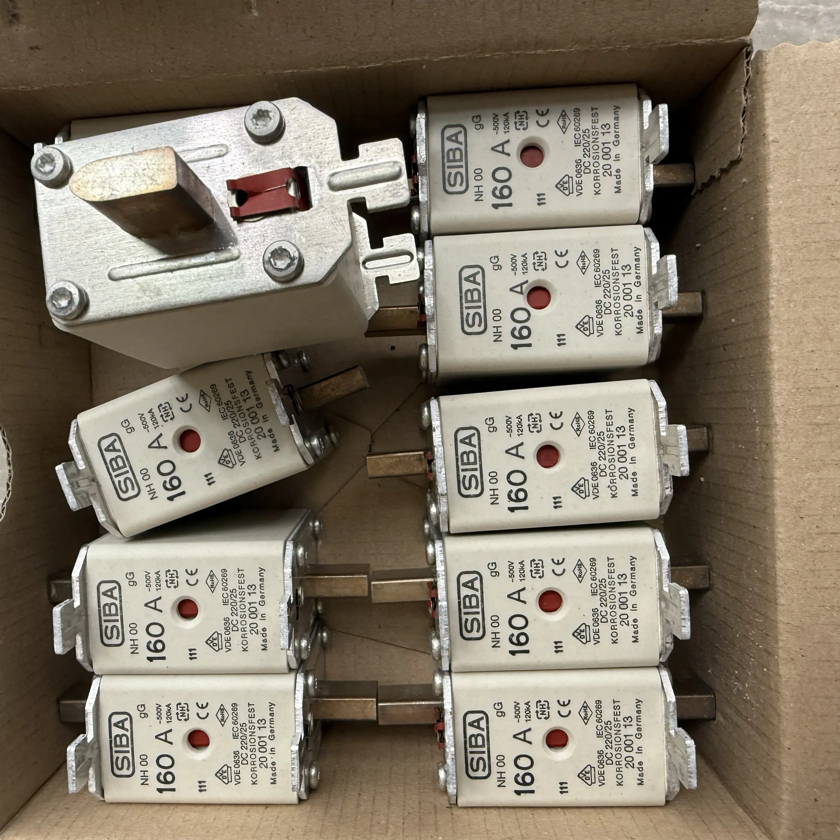 Original NH00 NH00 160A 500V gl/gg 2000113 120KA fuse