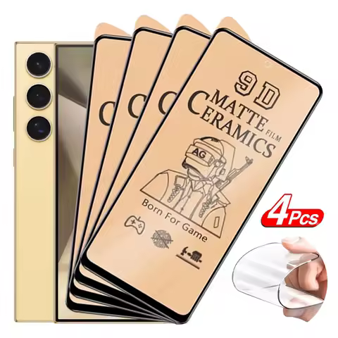 4PCS For Samsung Galaxy S25 S24 Ultra Soft Matte Ceramic Film On Galaxy S25 S24 S23 S22 S21 Plus S20 FE Clear Screen Protectors