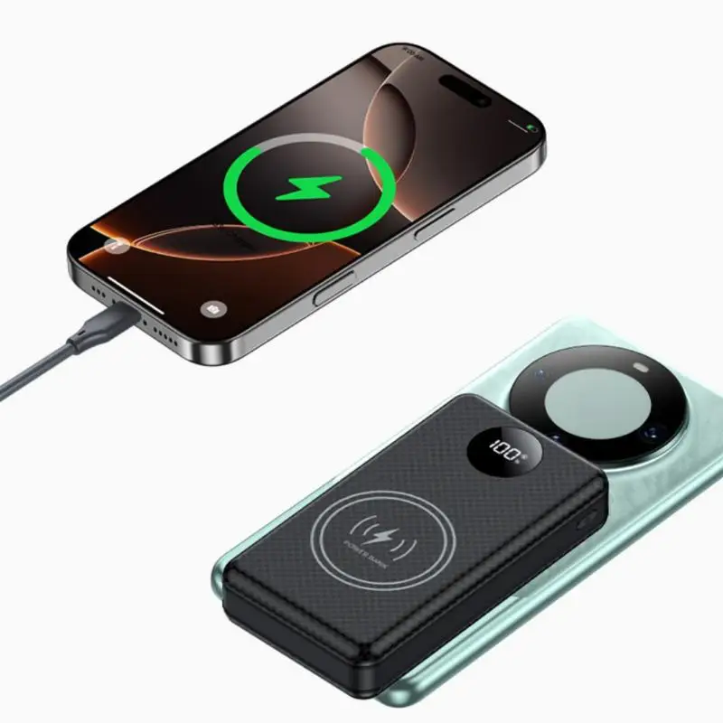 Dual USB Type C Power Bank Shell with Camping Lights, 6*18650 Battery Holder for Smartphone, Single Piece 18650 Battery Box