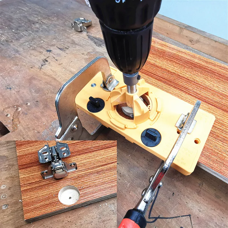 35mm 힌지 홀 도어 패널 천공 설치 보조 구멍 위치 지정기