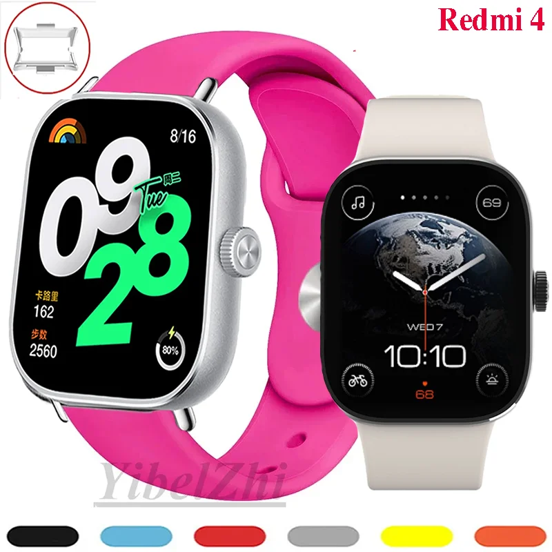 Cinturino sportivo in Silicone per Mi Band Redmi Band 4 sostituzione del braccialetto Smartwatch braccialetto braccialetto Correa Redmi Watch 4 cinturino