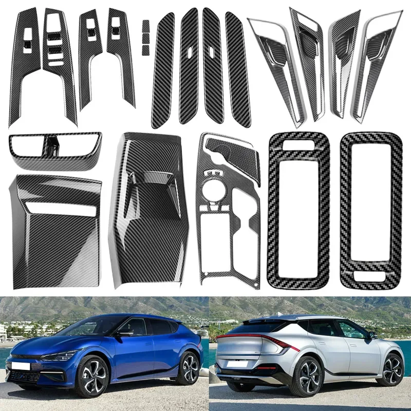 For 2021 Kia EV6 Rearview Mirror Cover Handle Glass Switch Trim Interior Exterior
