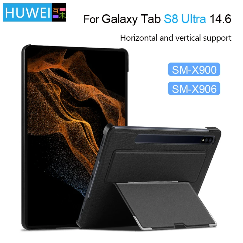 

Чехол-подставка HUWEI для Samsung Galaxy Tab S8 Ultra 14,6 дюйма, 2022, SM-X900 SM-X906, защитный чехол для планшета, многоугольный корпус с поддержкой