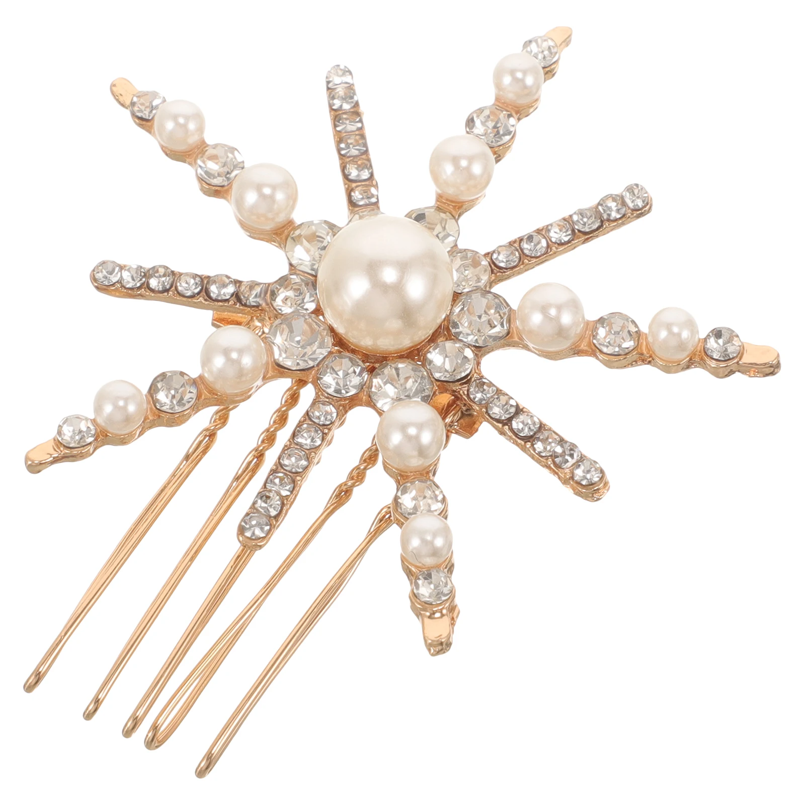 

Pearl Hair Silver Side Comb for Women Decorative Hair Combs Wedding Bride Hairpin Accessories Rhinestone Combs Bridesmaid Prom