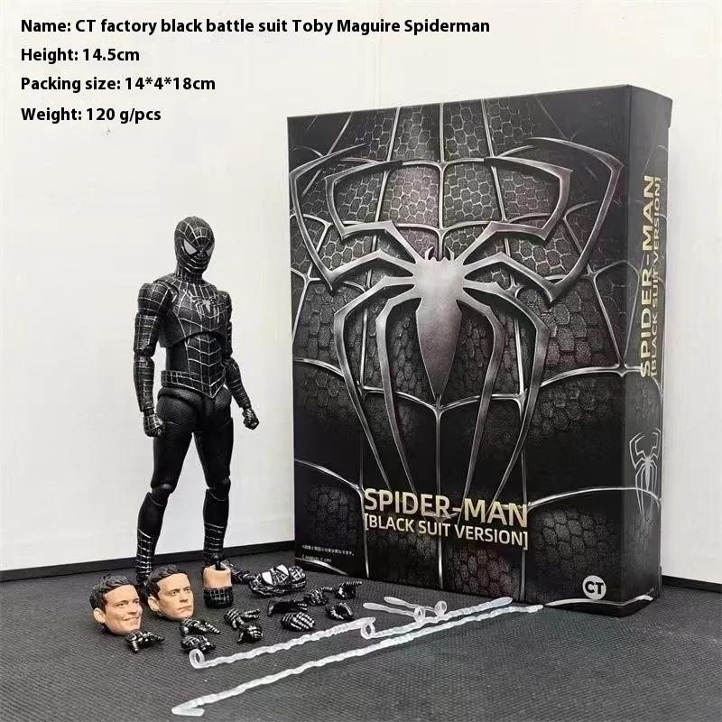 

Hot Ct Toys Фигурка Человека-Паука Тоби Магуайр Человек-Паук Черный Костюм Версия Агент Анти-Веном Аниме Фигурка Фигурка Игрушка Подарок