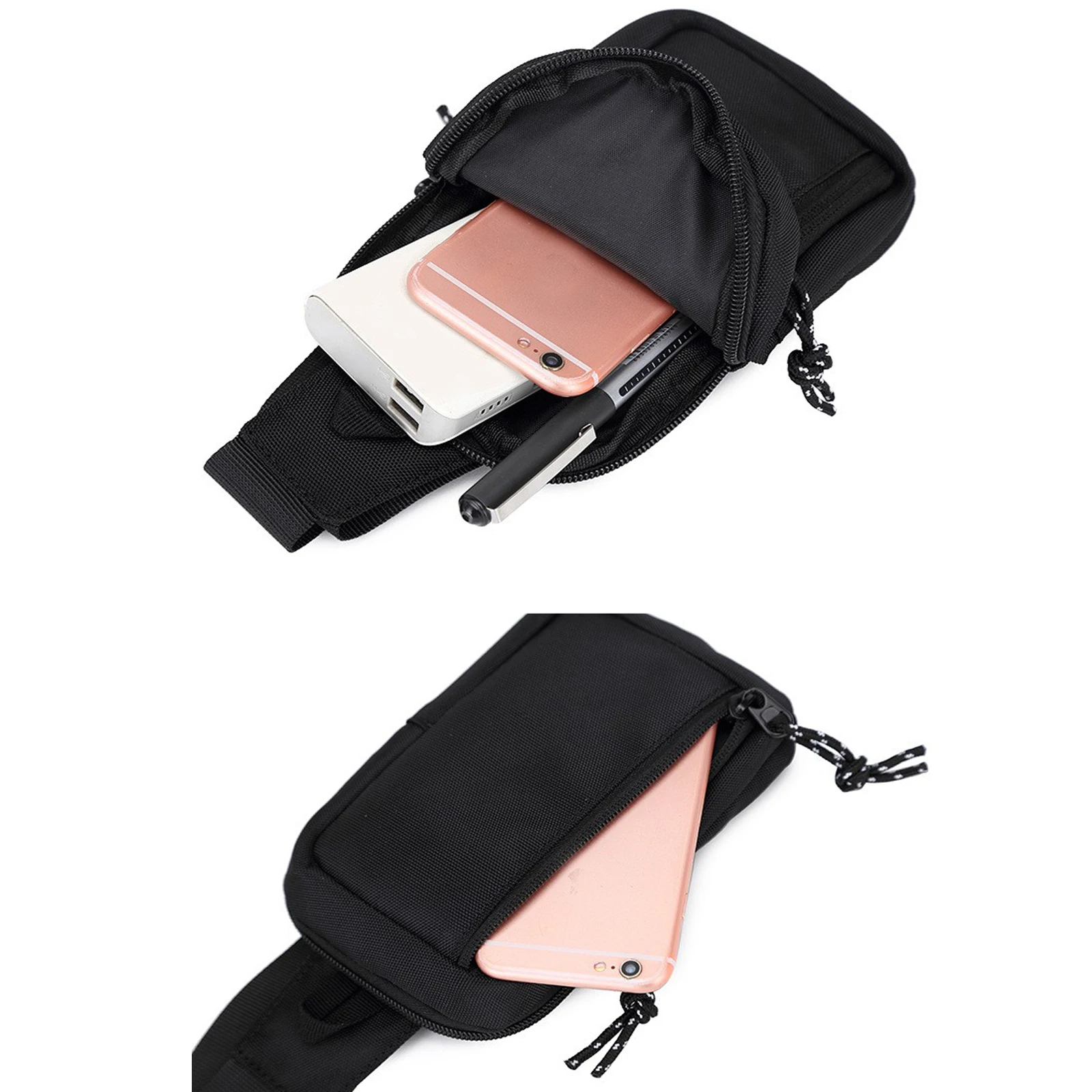 حقيبة رجالية ذات لون سادة/نمط مموه، حقيبة صدر رياضية كاجوال بحزام قابل للتعديل، حقيبة كروس عصرية للاستخدام اليومي #4