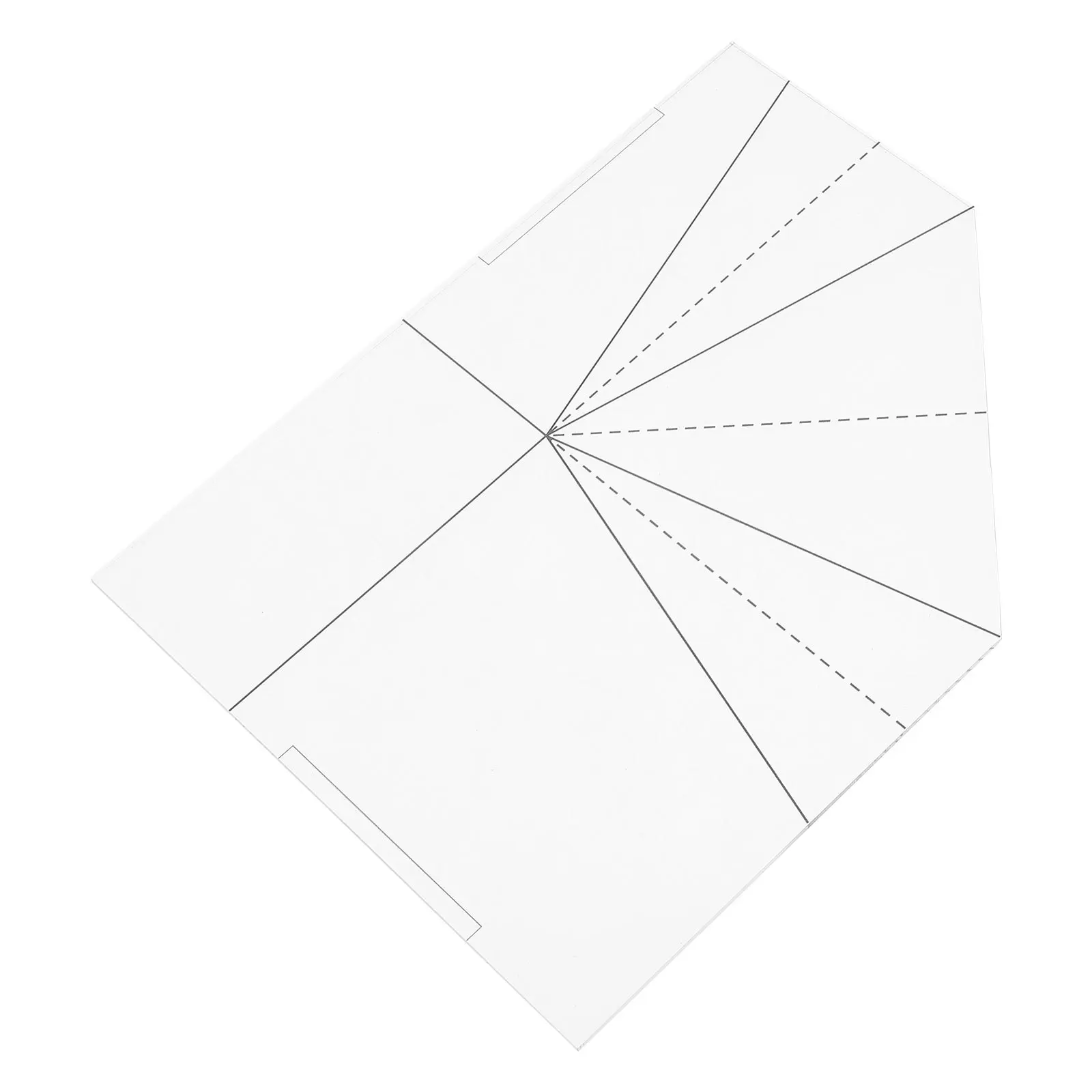 

Foldable Food Basket Sewing Template Reusable Acrylic Ruler for DIY Craft Projects Tote Bags Picnic Lunch Bags