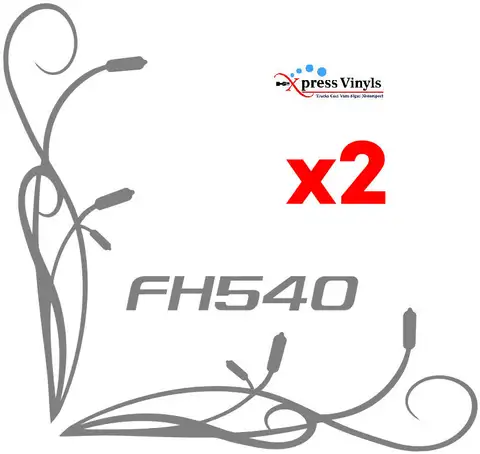 For x2 Volvo FH540 truck cab window decals   graphics stickers
