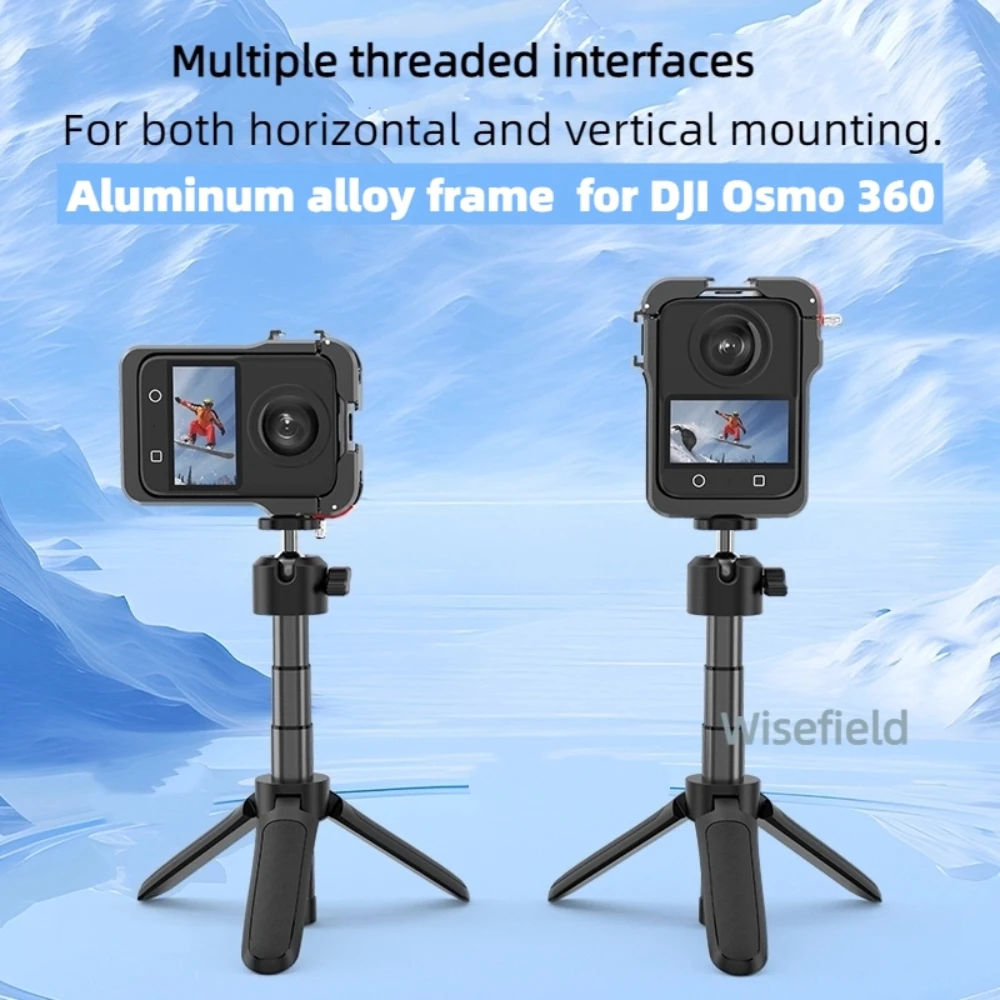 

Rabbit Cage Frame For DJI OSMO 360 Accessories ,For DJI OSMO 360 Panoramic Action Camera Extended Bezel Rig Cage with lens cover