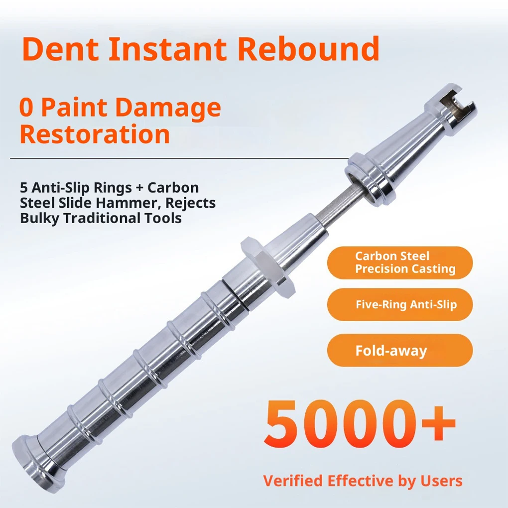 26-42CM Telescopic Small Pull Hammer Car Dent Repair Sliding Hammer Mini Anti-Skating Hail Pull Hammer Tool