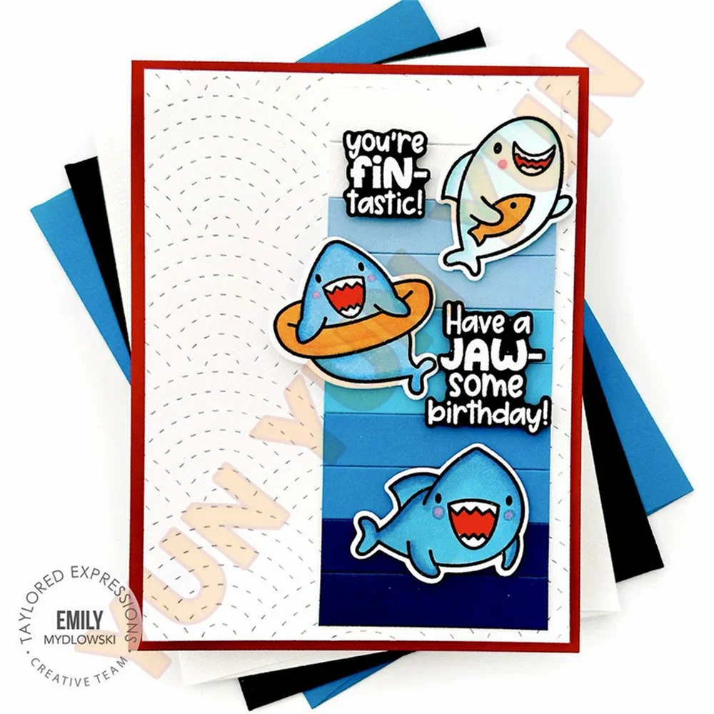 2025 Dies stamps set UNDER THE SEA FIN-TASTIC FUN BOOT GUS & GERTIE COTTAGE GARDEN die diy Greeting Card Scrapbooking Handmade