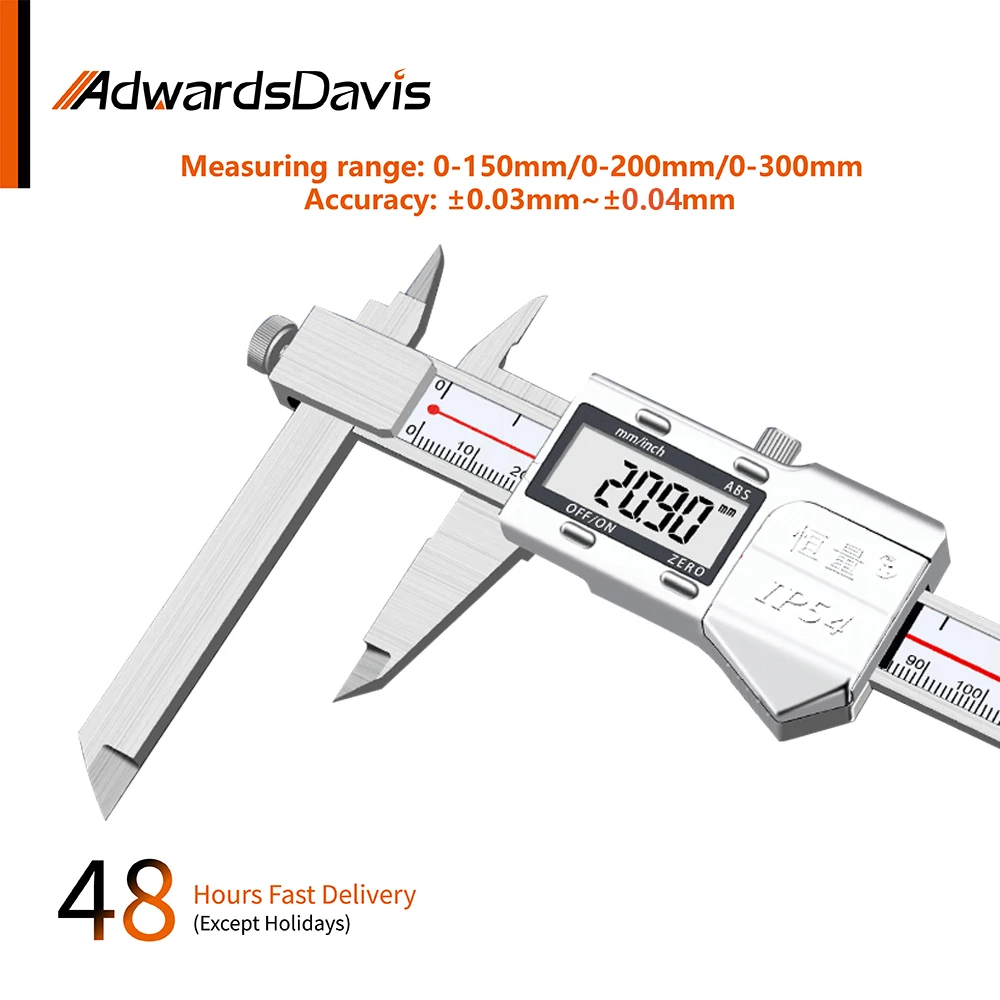 

Telescopic Claw Short Foot Digital Caliper 0-150mm 0-200mm 0-300mm Step Measurement Electronic Caliper Measurement Tools