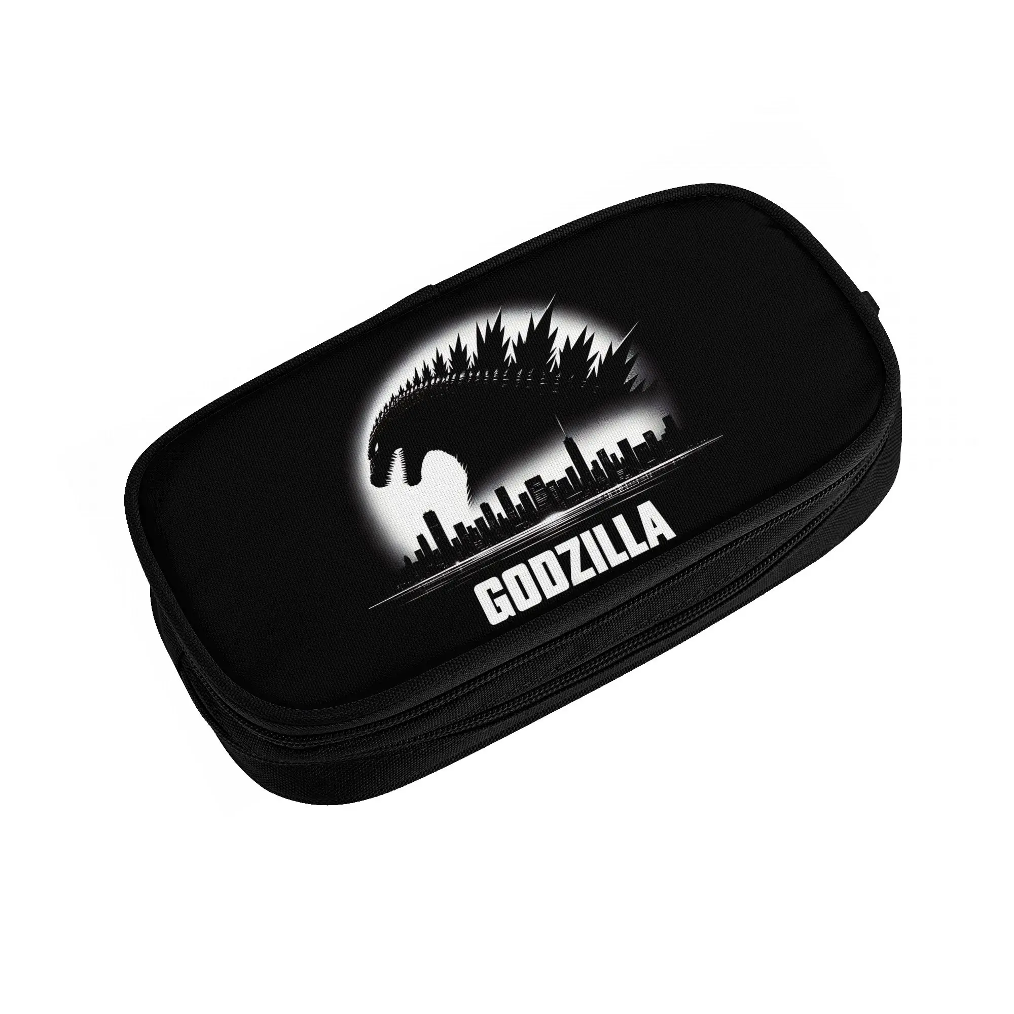 1 Piece GODZILLA Pencil Cases for Students Black Pen Box Pencil Bag Big Capacity Pencil Pouch Pen Holder