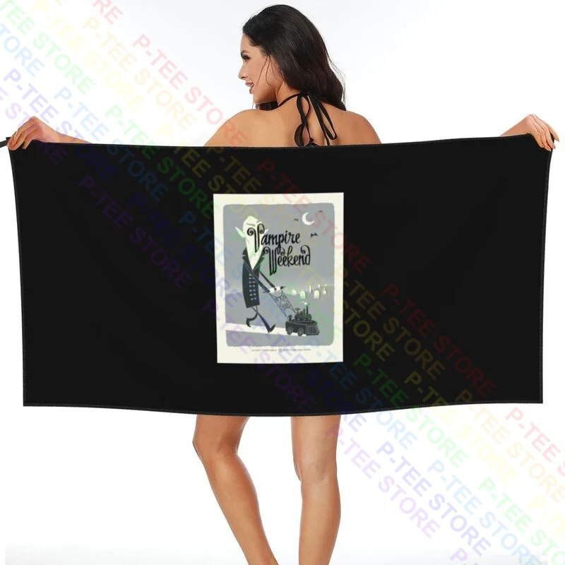 Vampire Weekend Tour Chicago April 6 2019 Reprint Quick dry Towel Travel Lightweight Beach Blanket