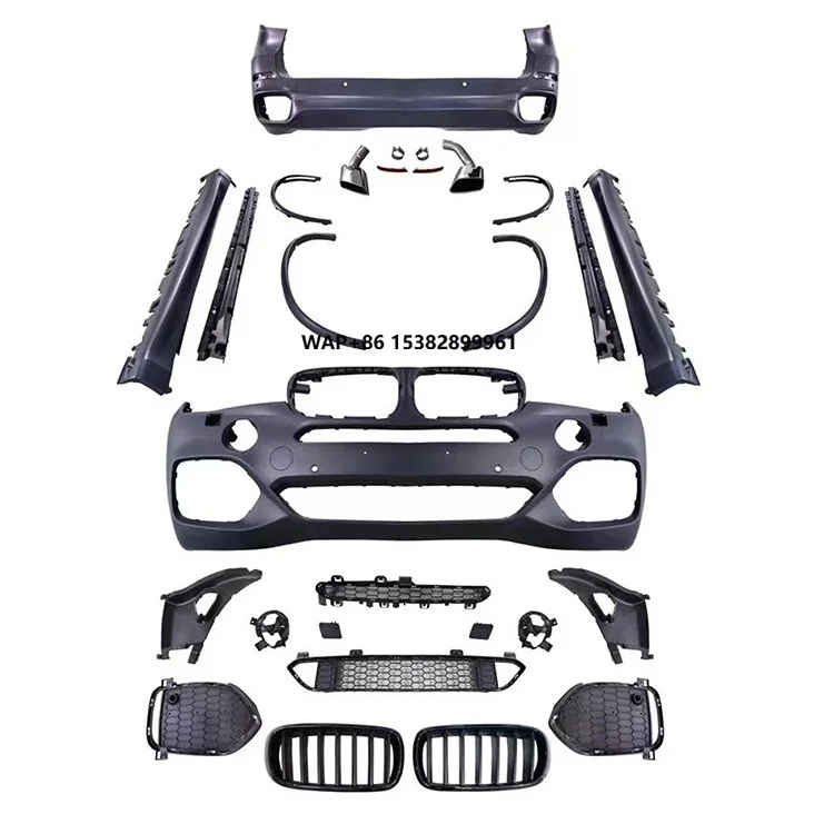 

X5 M-Tech Style Car Front Lip Rear Diffuser Side Skirt Vents Spoiler Body Kit for X5 F15