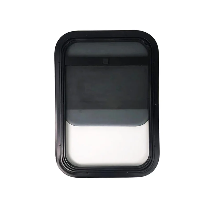 350x500mm Camper Van Caravan Sliding Windows with Screen Aluminum Alloy RV Trailer Tinted Tempered Glass Vertical Sliding Window
