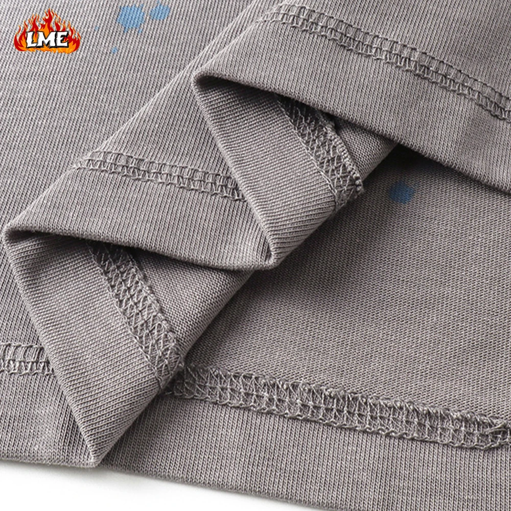 LME New Arrival 325GSM Heavyweight Double Yarn Cotton Spray Horse Colored Splash Ink Dots Vintage T Shirt With Custom Logo