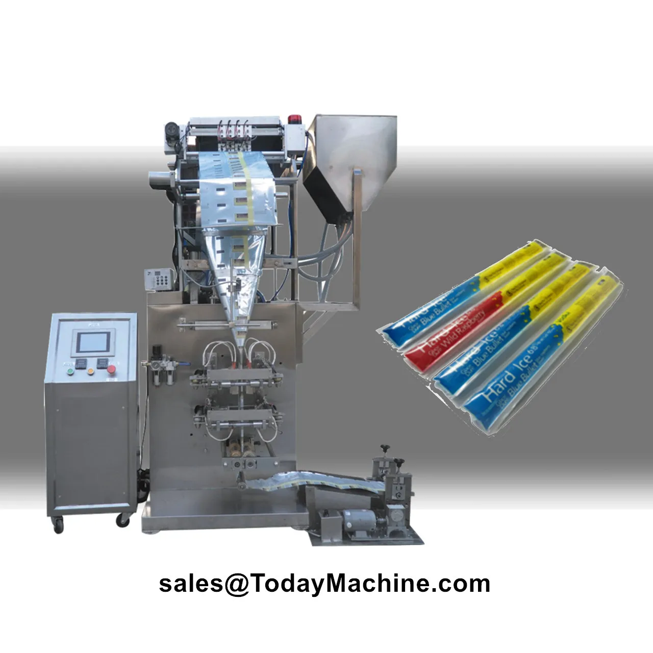 Automatic Multi Lane Sachet Liquid Ice Lolly Popsicle Packing Machine