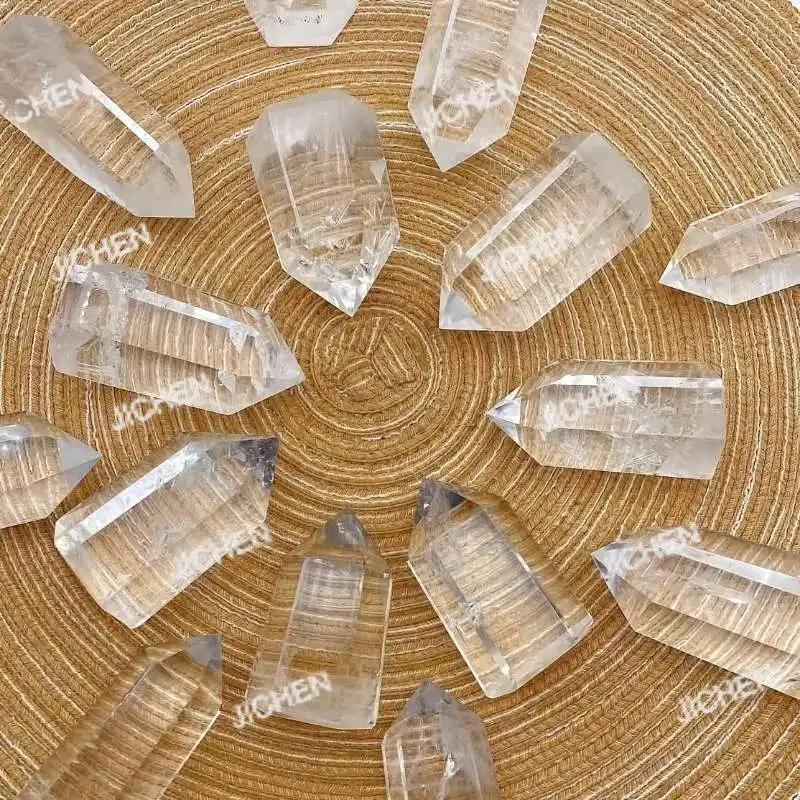 

Neu natural transparent quartz stone point crystal tower for home and office decoration and holiday gifts