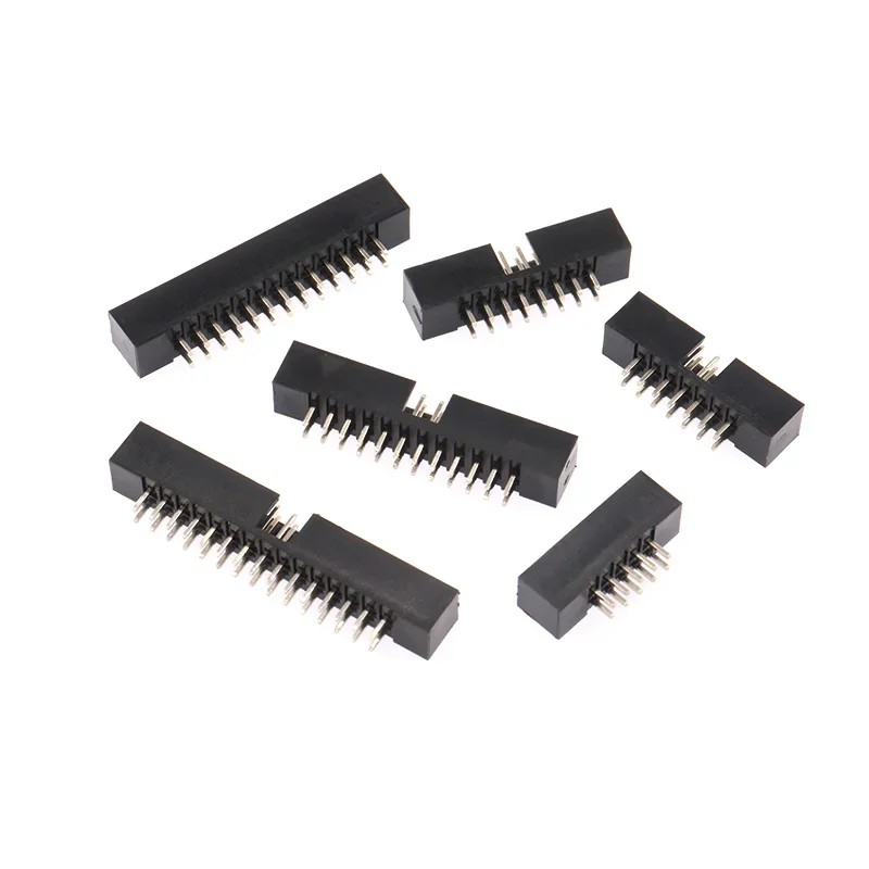 10Pcs 2mm 2.0mm Pitch DC3 Male Connector 6P 8P 10P 12 14 16 18 20 24 26 30 34 40 44 50 60 Pin DIP Straight Box Header IDC Socket