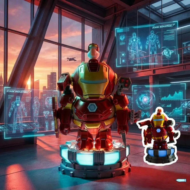 

Iron Capybara Hero Magnetic Mecha Armor Spider Man Capybara Doll Hand Made Creative Toy Collectible Action Figure Gift