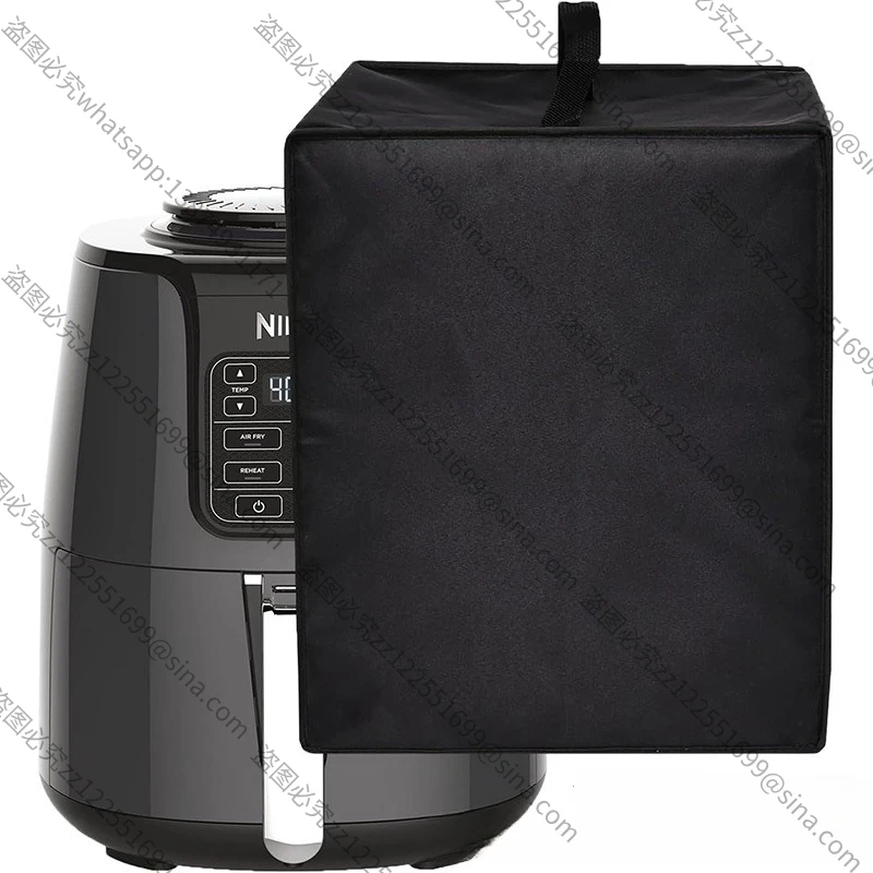 Suitable for Air FryerCover,600D Heavy Duty Heat-resistant,Waterproof Oxford Cloth Fabric Dust Protection Air Fryer Cover, Black