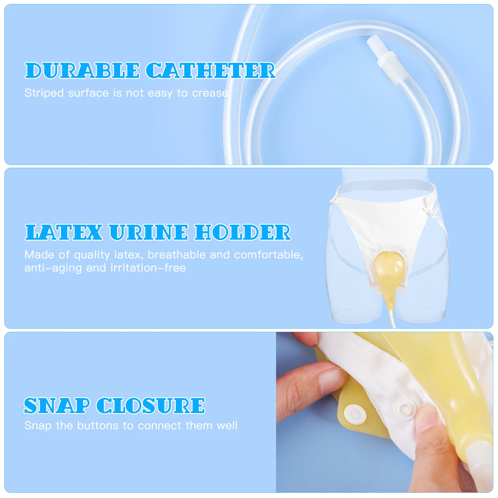 Synthetic Urine Catheter Incontinence for Men Collection Bags Males Female Urinal Drainage Urinary Men's