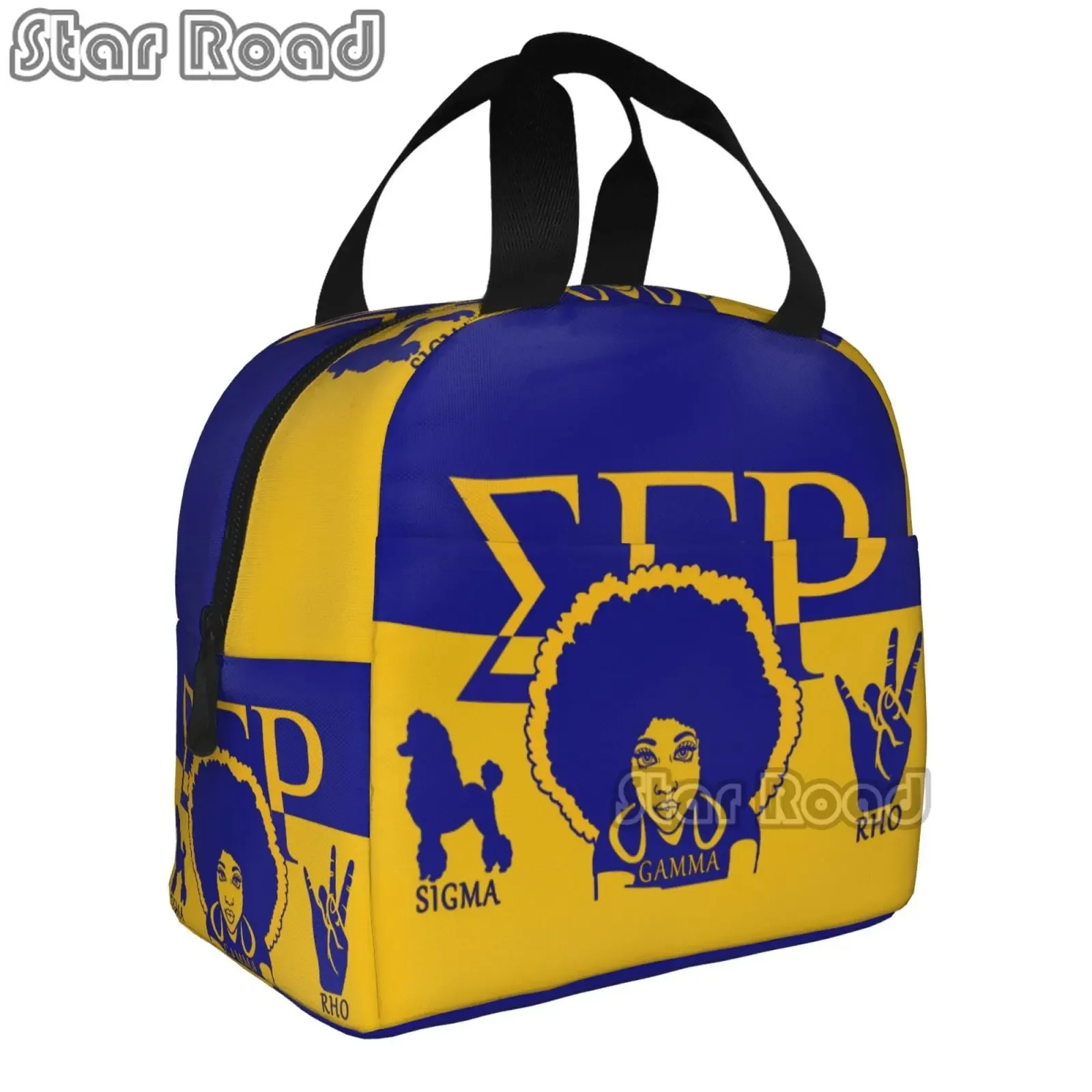 Cmxljwyt Sigma Gamma Rho Girl Lunch Bags for Thermal Cooler Bento Box Women Lunch Box Food Bag for Office School Work Picnic