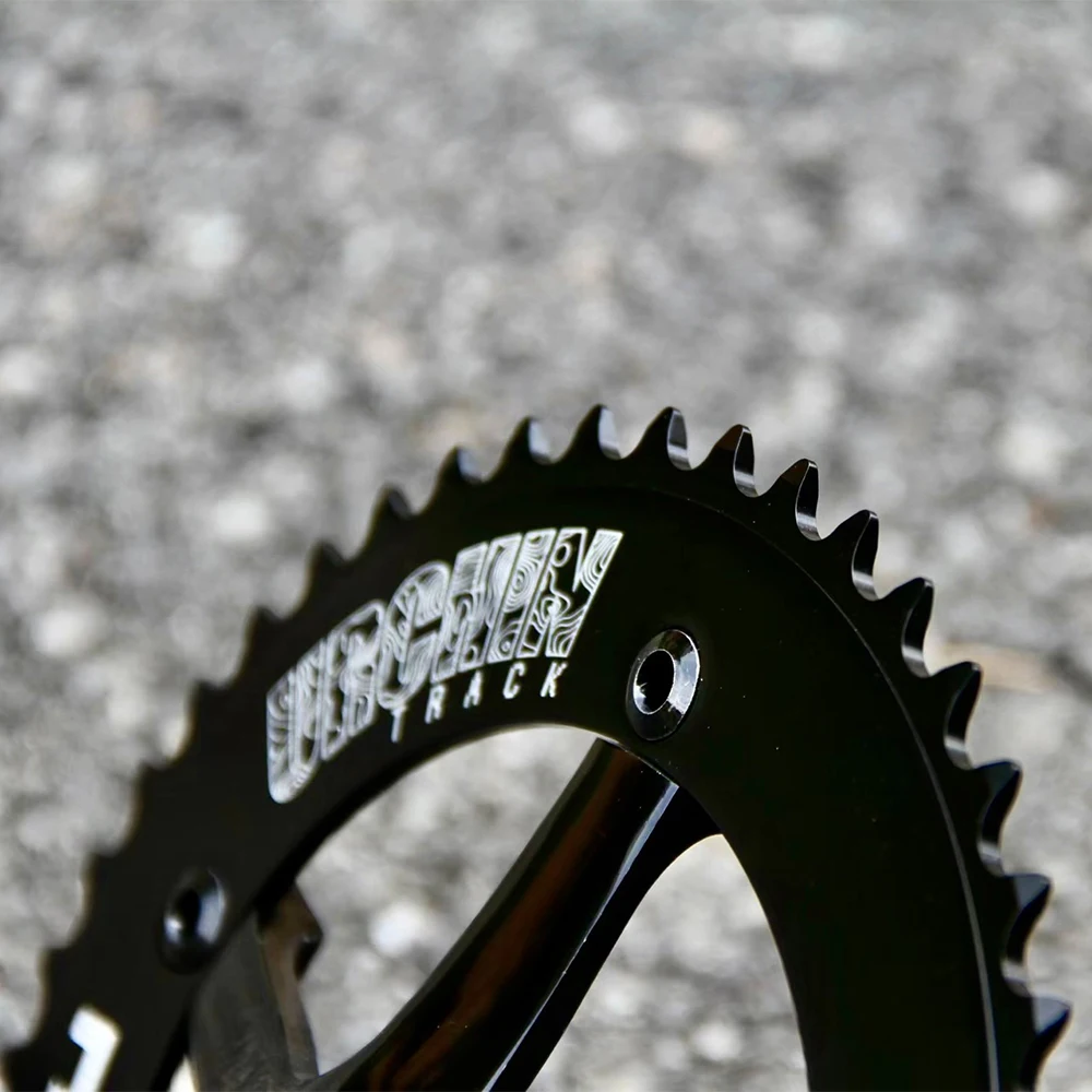 New URCHIN TRACK Hot Fixie Crankset BCD144 48T Vintage Single