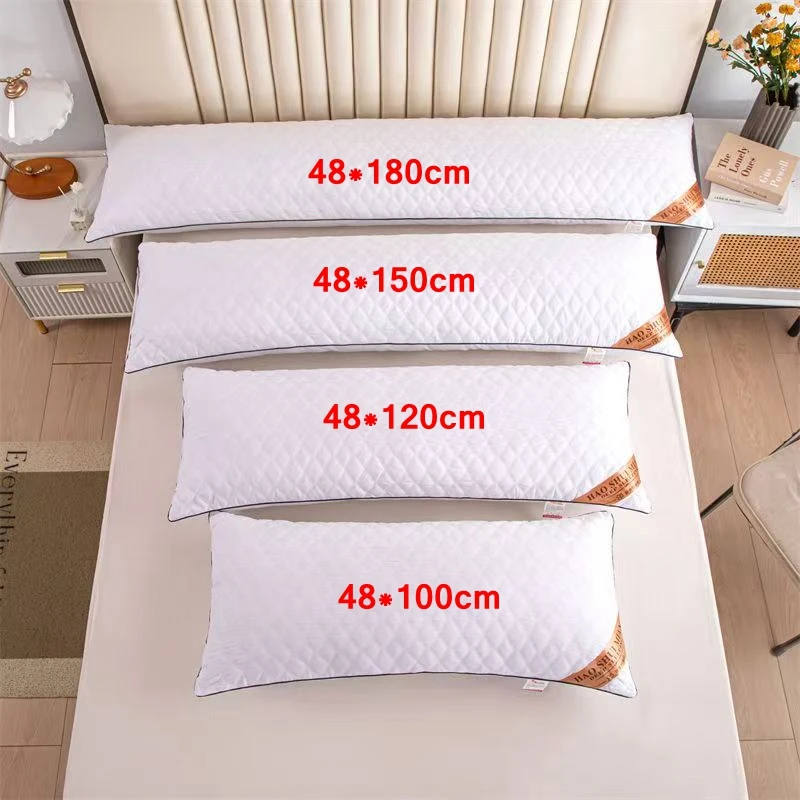 White Pillow Core Home Soft Filling Cushion 48x100/48x120/48x150 Lengthen Body PillowsPillows Quilted Sleeping Cushions