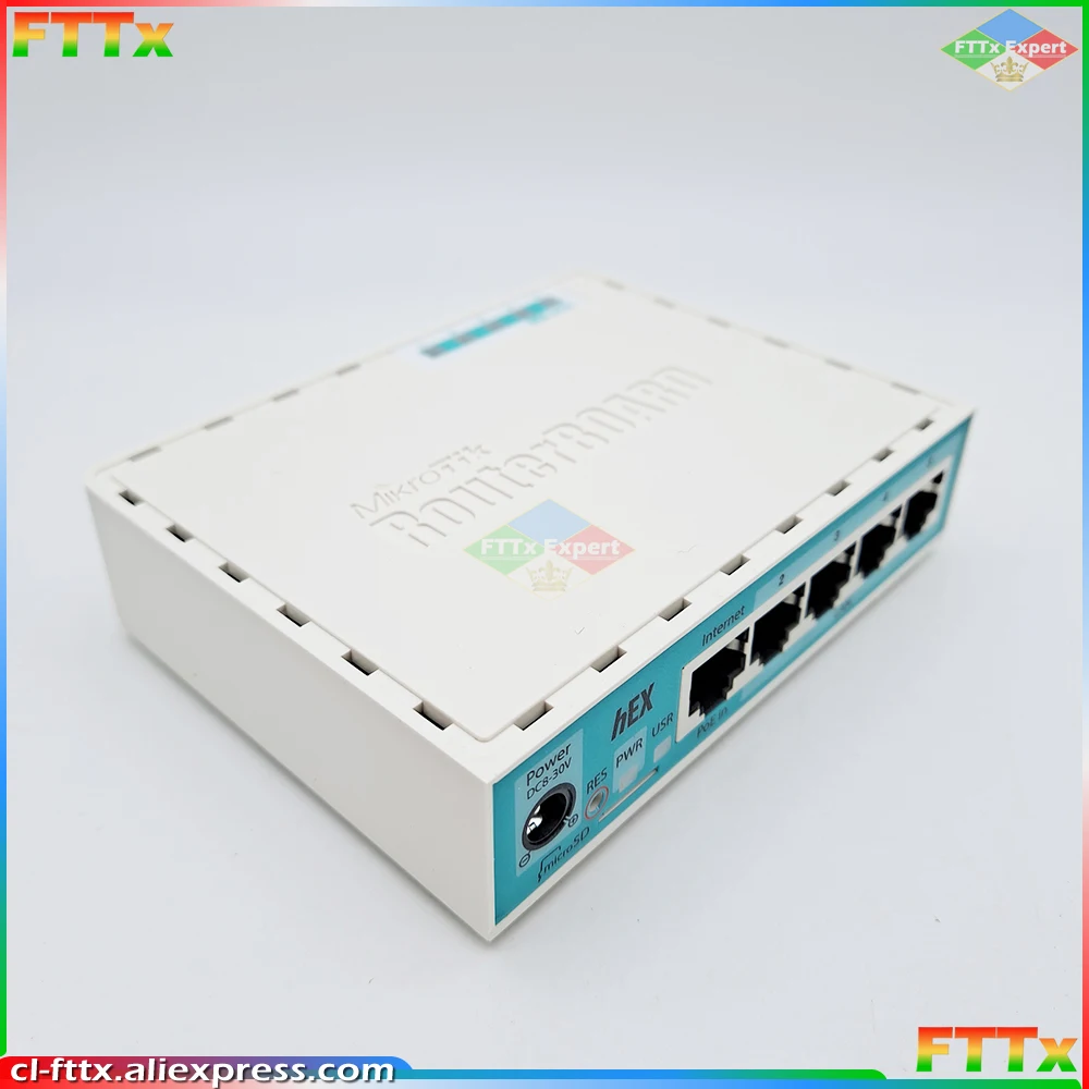 RB750Gr3 (hEX) 880 MHz MikroTik Gigabit wired router, home ROS broadband 5-port Ethernet Gigabit Router