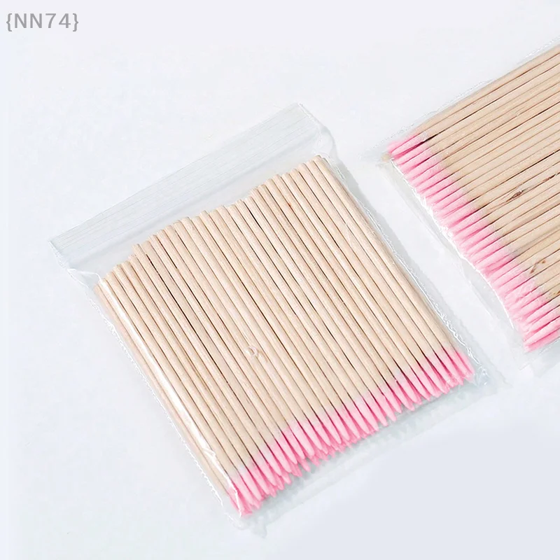 100 stuks wegwerp wattenstaafje microborstel wattenstaafje applicators voor wimperextensions make-up lijm verwijderen professionele schoonheidshulpmiddelen