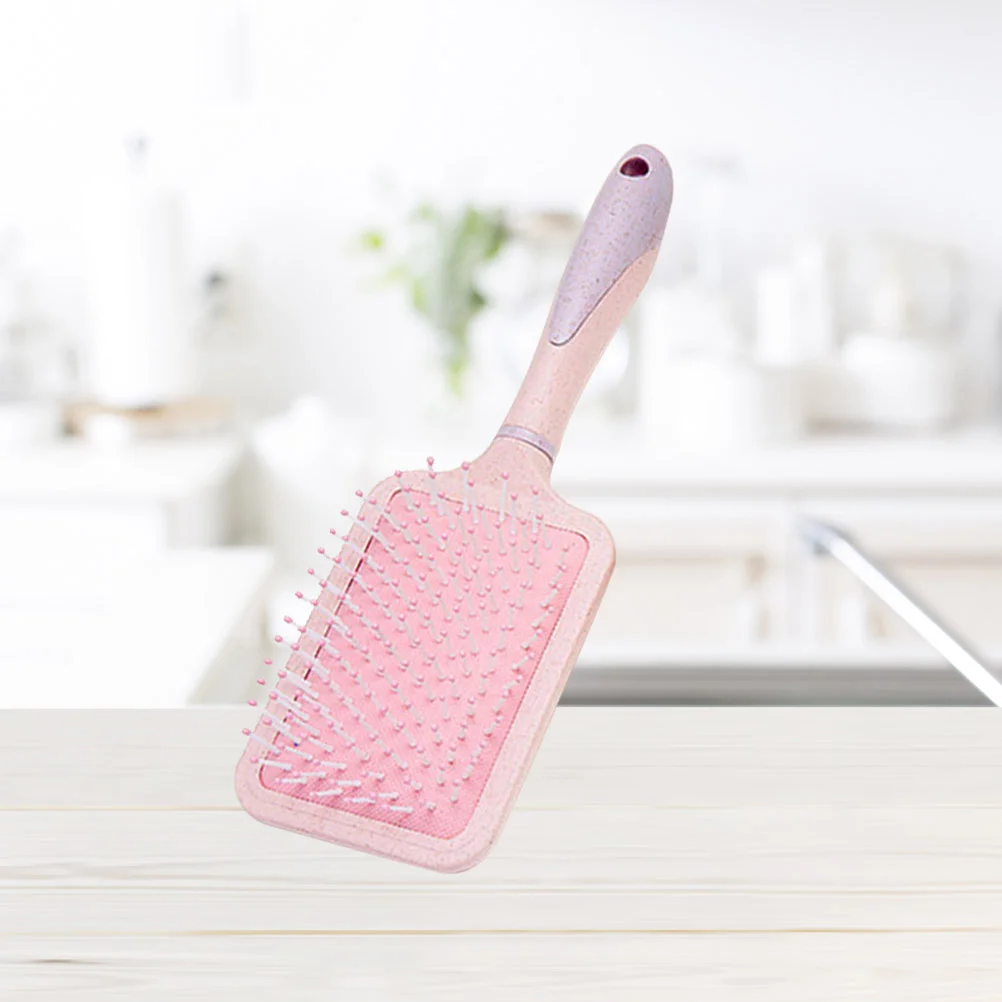 Detangling Scalp Comb Hairbrush Paddle Comb for Curly and Tangled Hair(Light Pink) paddle hair comb