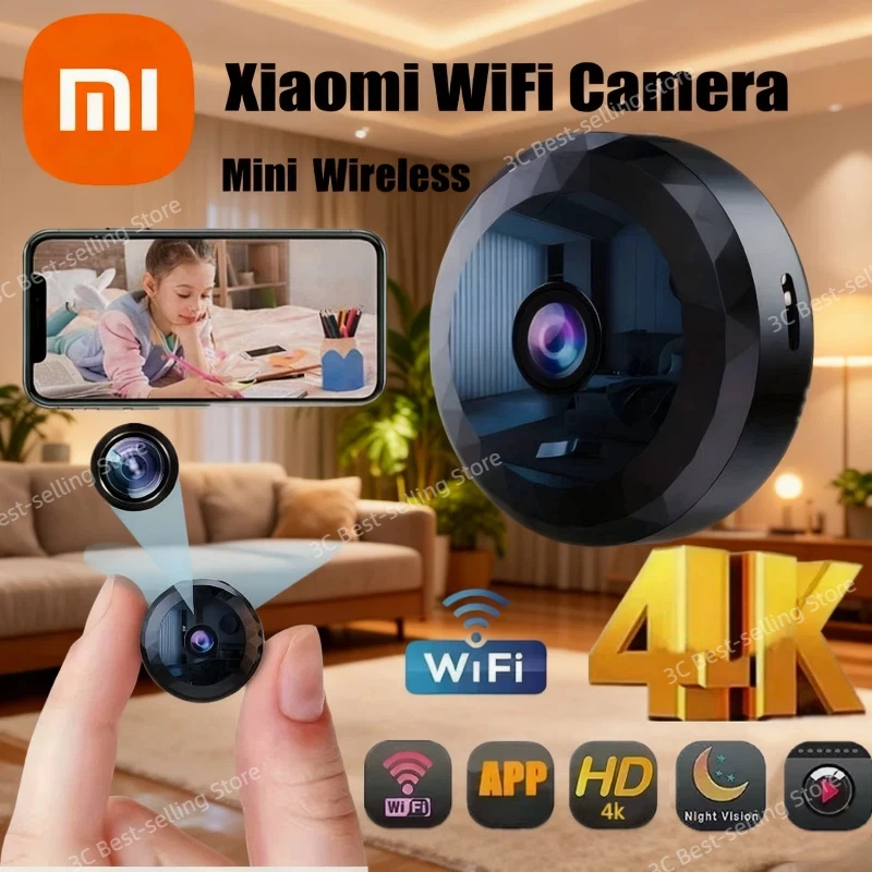كاميرا مراقبة Xiaomi 4K HD Mini اللاسلكية A11 مراقبة واي فاي مع بطارية قابلة للشحن كشف الحركة والرؤية الليلية 2026 #1
