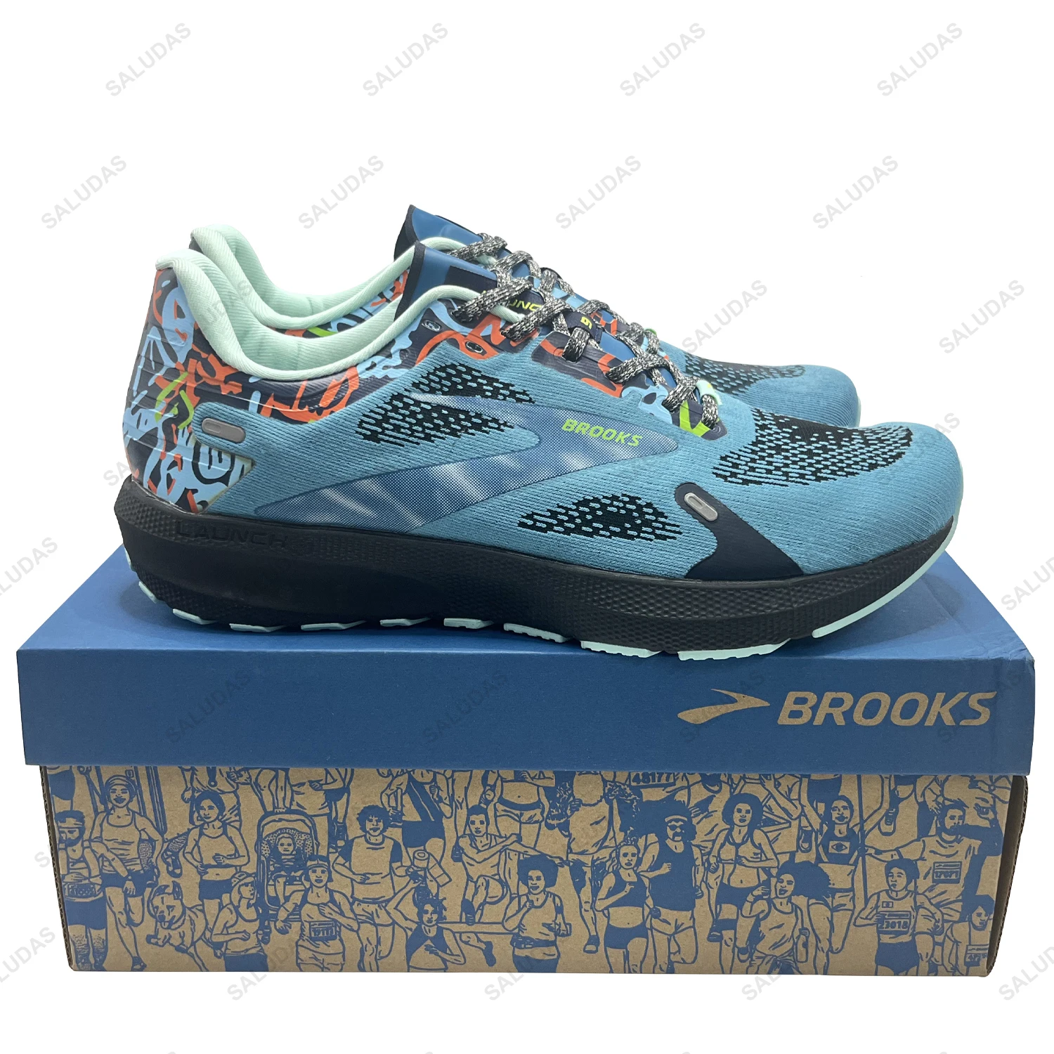 Brooks Sneakers Launch 9 Men Running Shoes Outdoor Casual Sports Shoes for Men Breathable Soft Bottom Running Training Sneakers