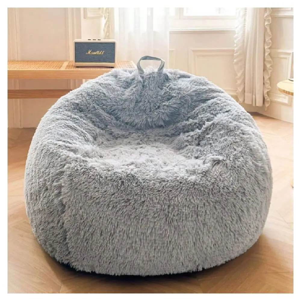 

Stuffed Animal Storage Bean Bag Cover No Filler, Faux Fur Washable Ultra Soft Bean Bag Cover For Plush S Or Textile, Plush Shag