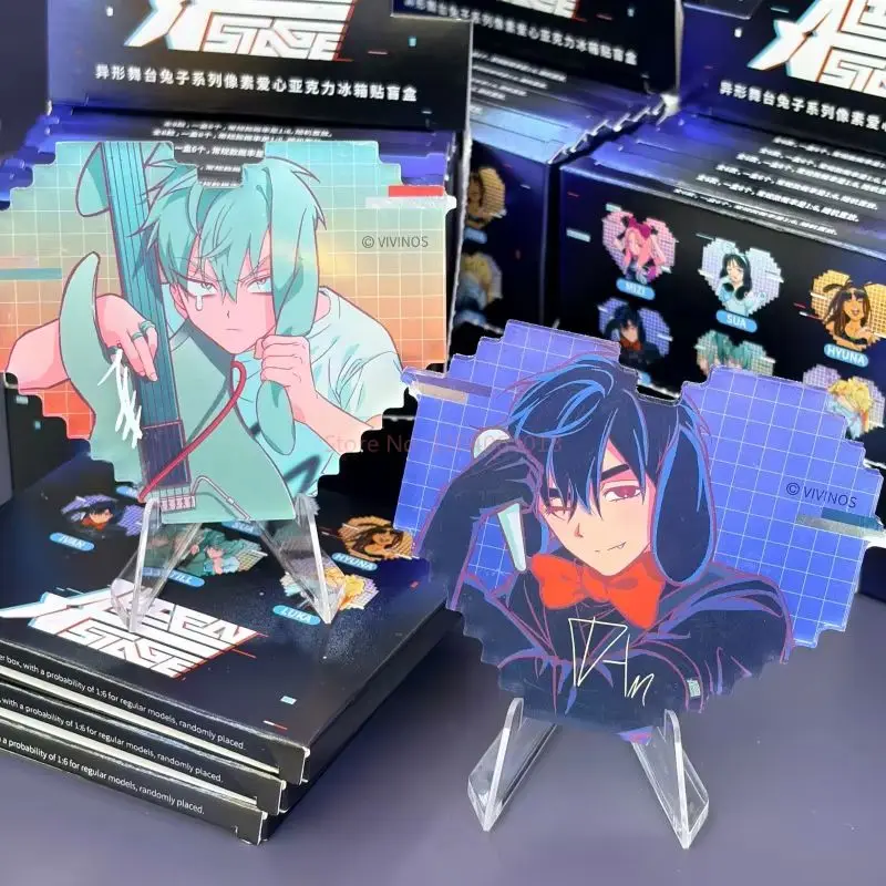 

В наличии: Коллекционная фигурка Alien Stage Rabbit Serie Blind Box Ambitus, магнит на холодильник, мультяшный аниме-персонаж, игрушка-декор Mizi Ivan, подарок для девочки