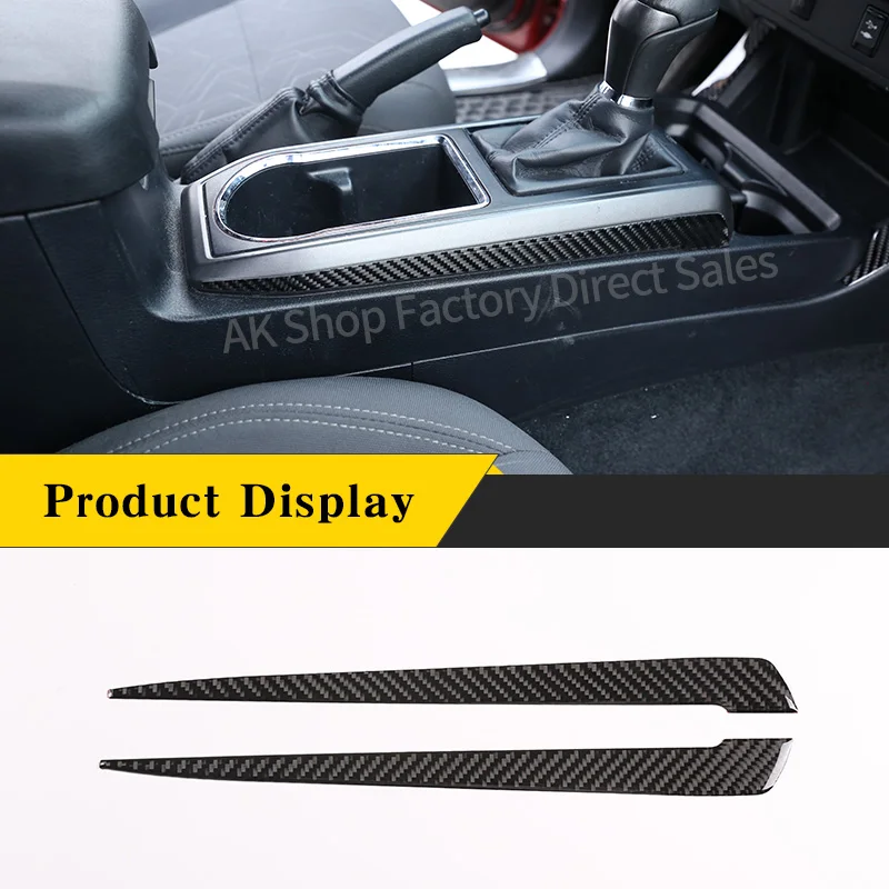 

For Toyota Tacoma 2016-2020 Real Carbon Fiber Car Central Control Gear Side Trim Panel Sticker Car Interior Accessories