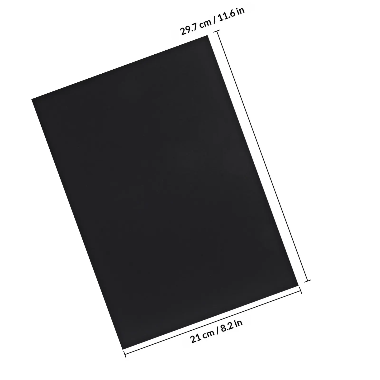 25Pcs Black Cardstock Paper Heavy Duty Smooth Surface Gel Pen Friendly Craft Paper for Scrapbook DIY Projects Halloween Photo