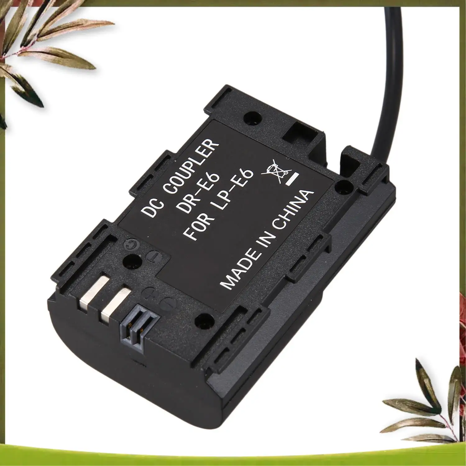 New-D-Tap To Lp-E6 Fully Decoded Dummy Battery Adapter With Reverse Polarity Protection For Canon 5D Ii/Iii/Iv 5Dsr 6D 6Dii 60D