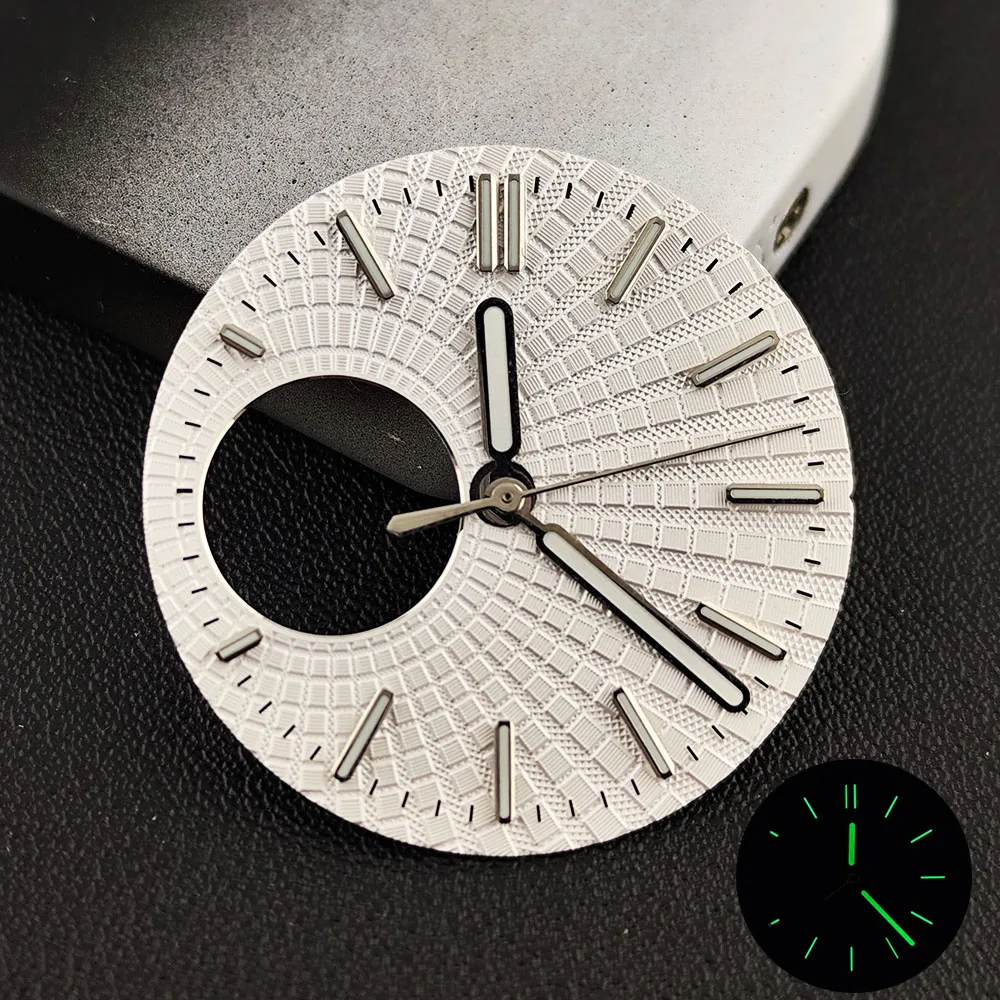 New 28.5mm dial without logo NH38 white, black, blue, green, luminous dial suitable for NH38 movement accessories