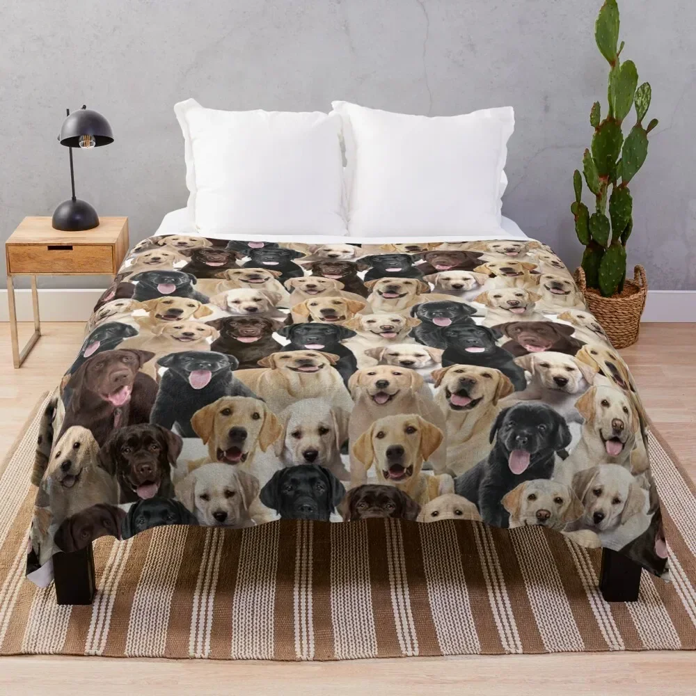

Labrador Throw Blanket Outdoor Soft Blanket for Picnic Beach Camping