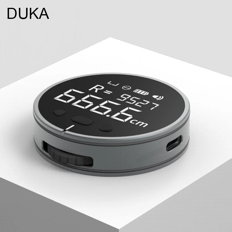 Duka Régua Eletrônica para Fita Plana e Curva Mini Rolling Measuring Tool Atuman Mini Fita Medida Digital Little q em Range Finder
