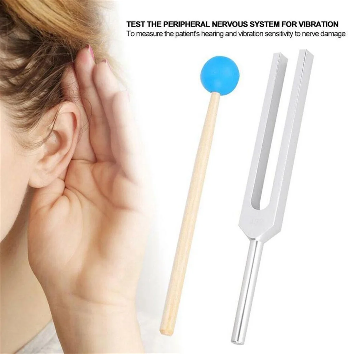 เครื่องปรับส้อม432Hz สำหรับการรักษาเสียงเครื่องมือทางคลินิกเส้นประสาท/ประสาทสัมผัสสำหรับการรักษาที่สมบูรณ์แบบเครื่องดนตรีความเครียด