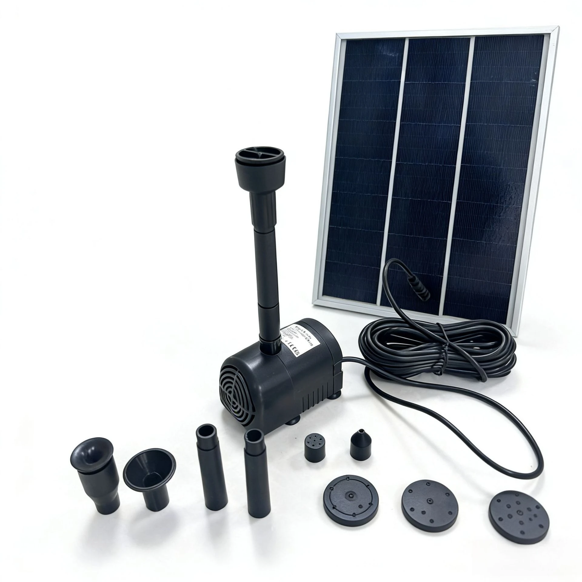 10W solar water pump with water shortage and power failure landscape fountain flow process fountain water pump