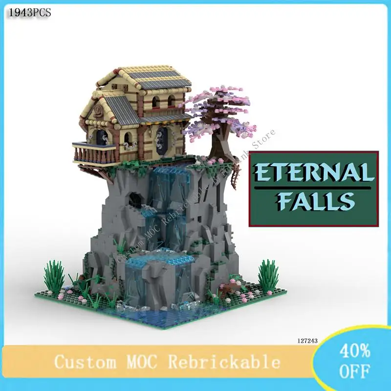 

1943Pcs Creative Custom MOC Ideal Home Eternal Falls Building Block Model DIY Adults Toys Teens Birthday Assembly Christmas Gift